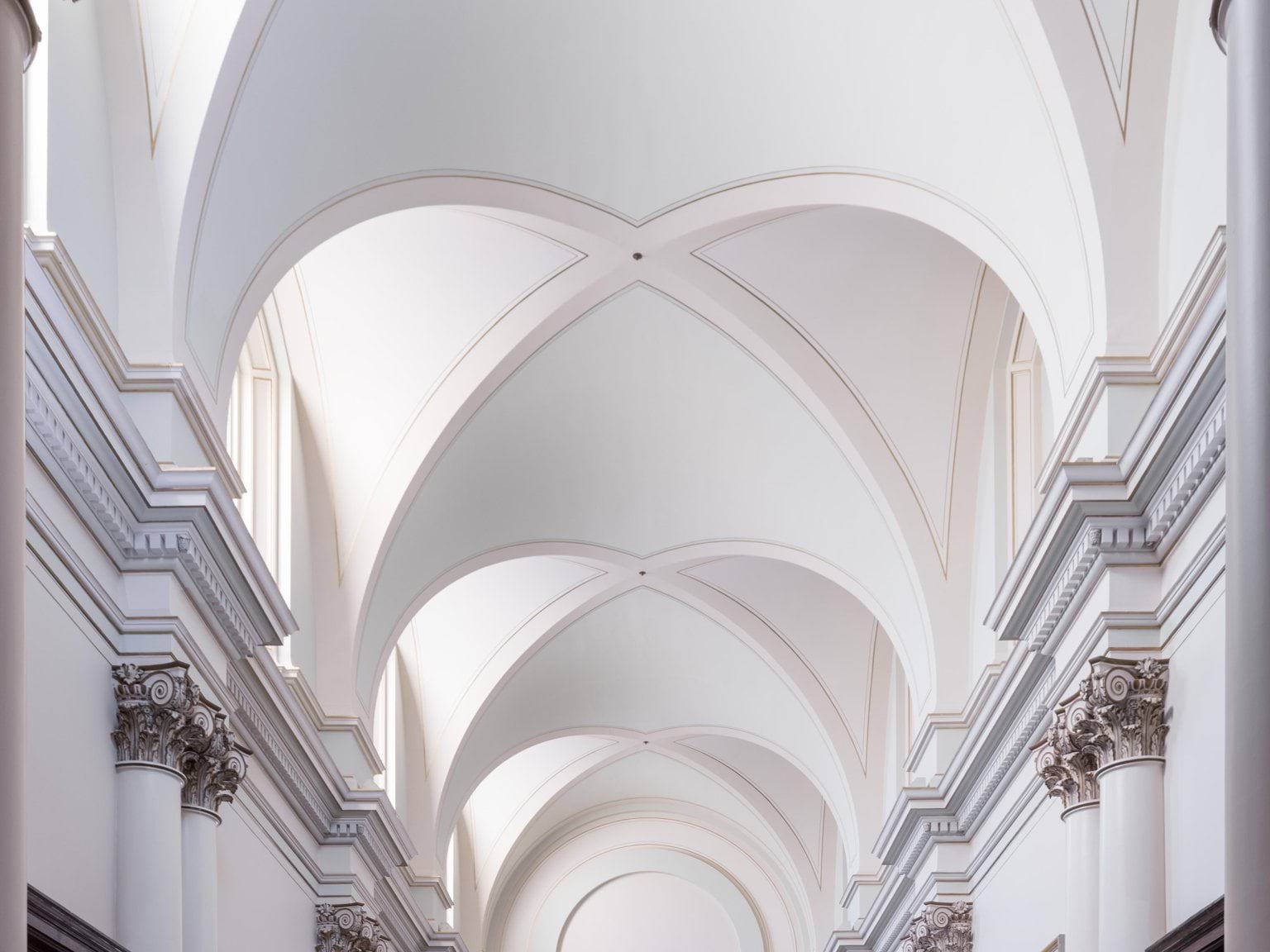 The ceiling in the State Hall in Government House
