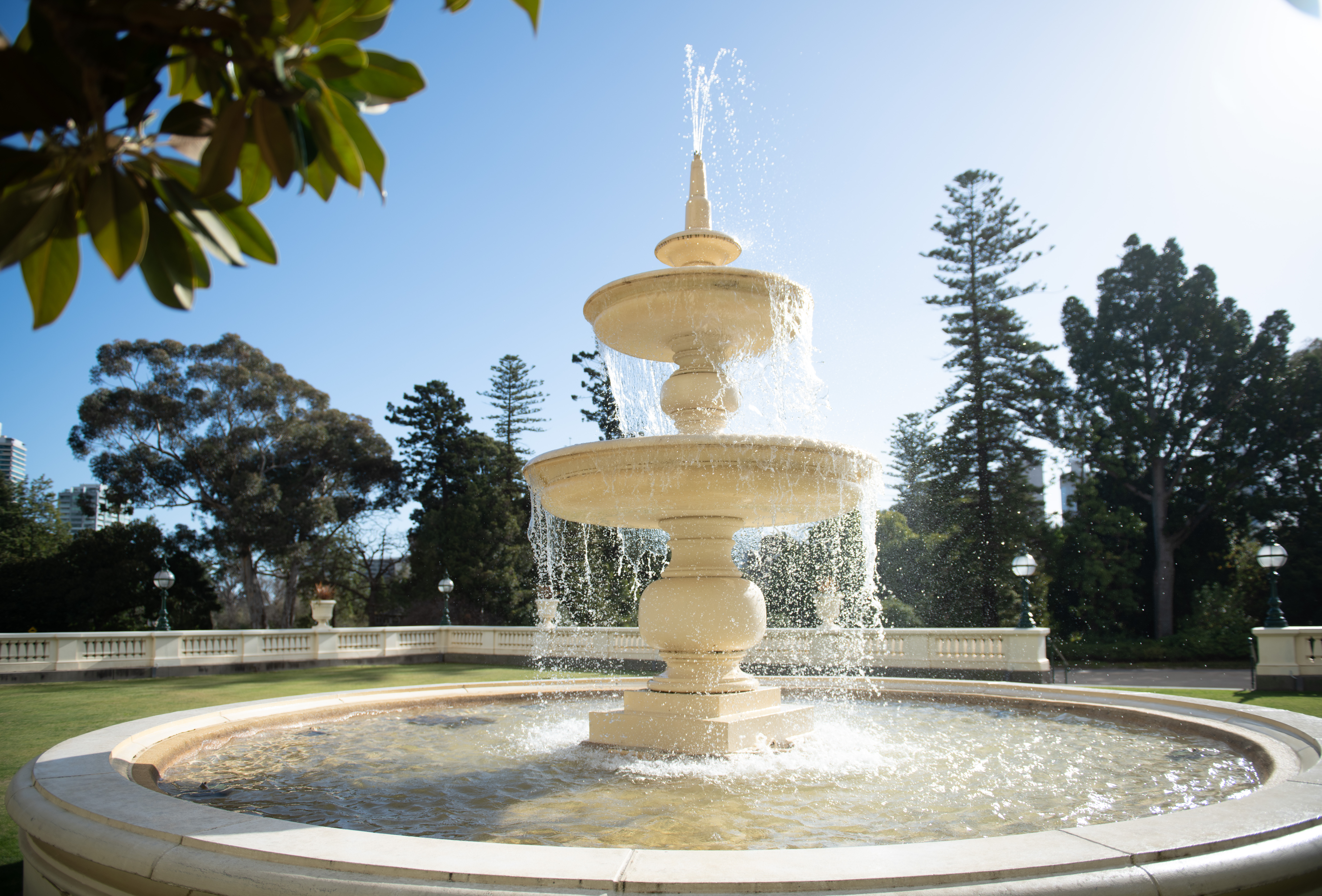 The fountain at Government House Victoria