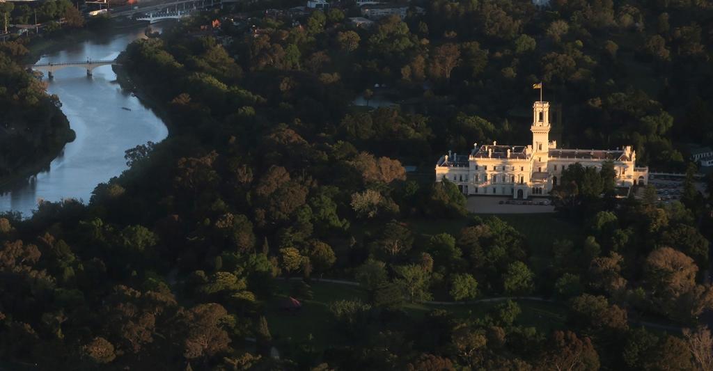 Aerial photo of Government House Victoria