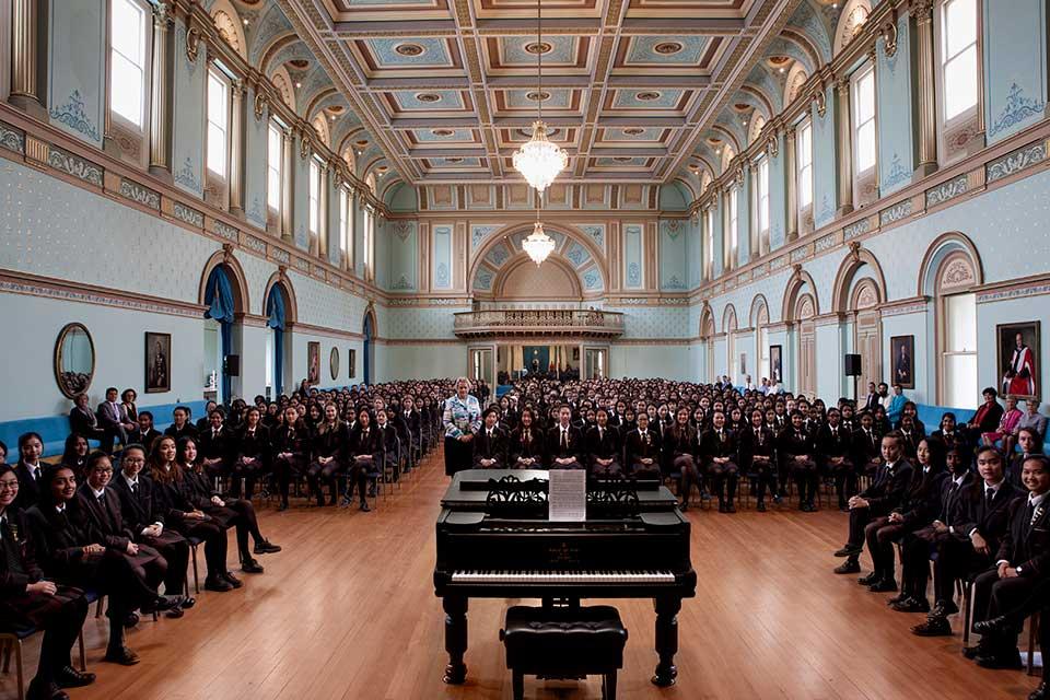 Mac.Robertson Girls' School Students in the Ballroom at Government House Victoria 2016