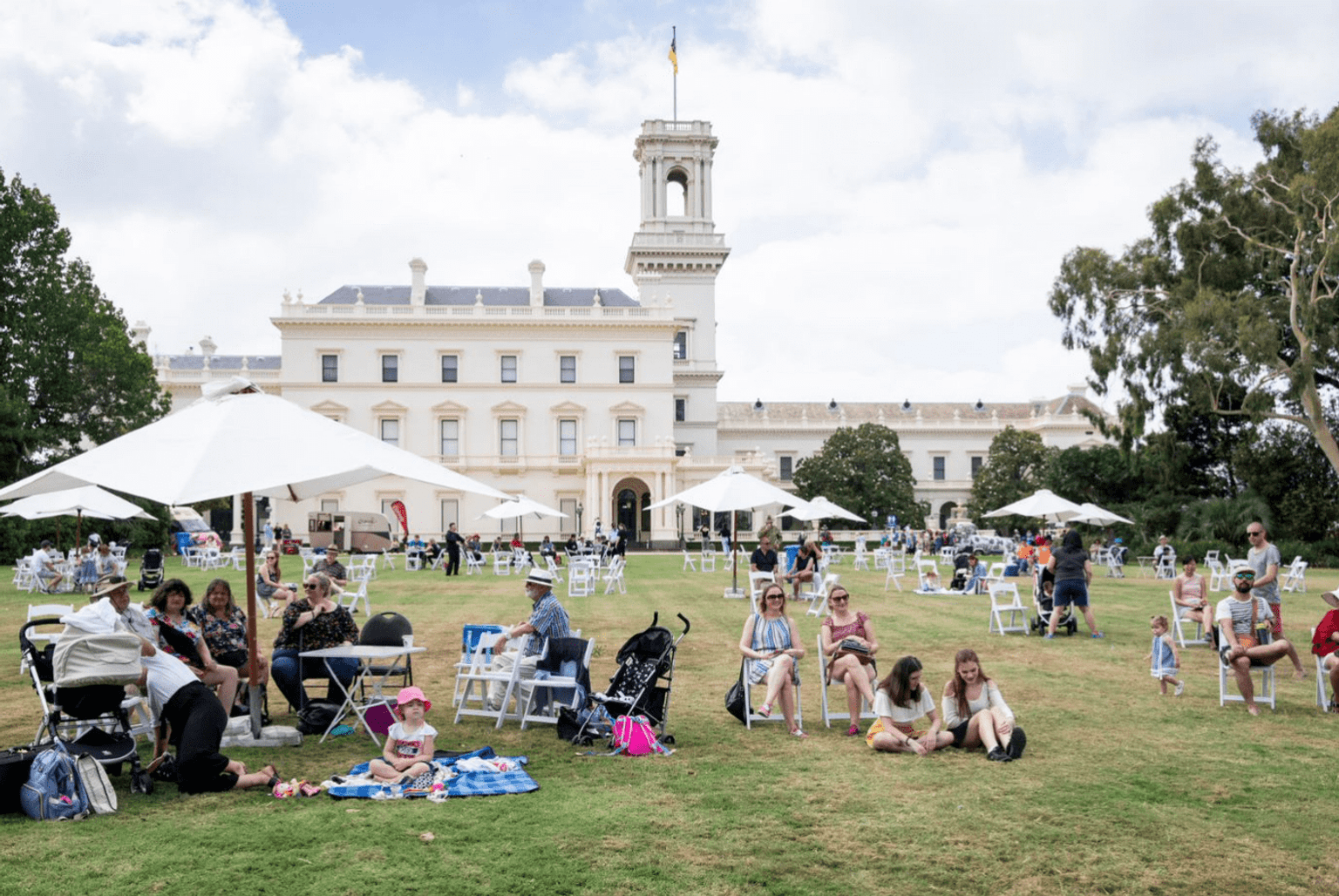 Visitors at a Government House Open Day