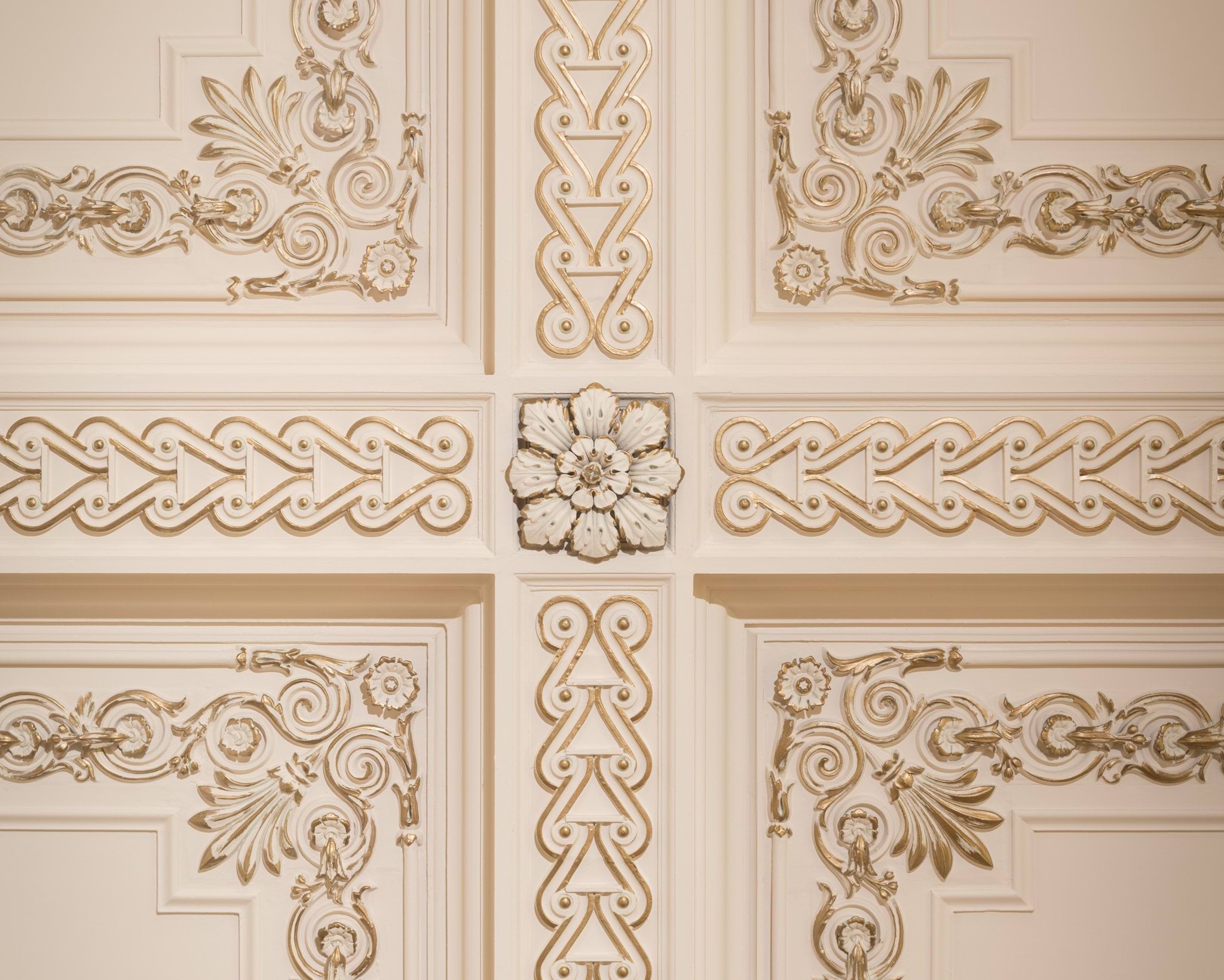 The ceiling in the State Drawing Room at Government House Victoria