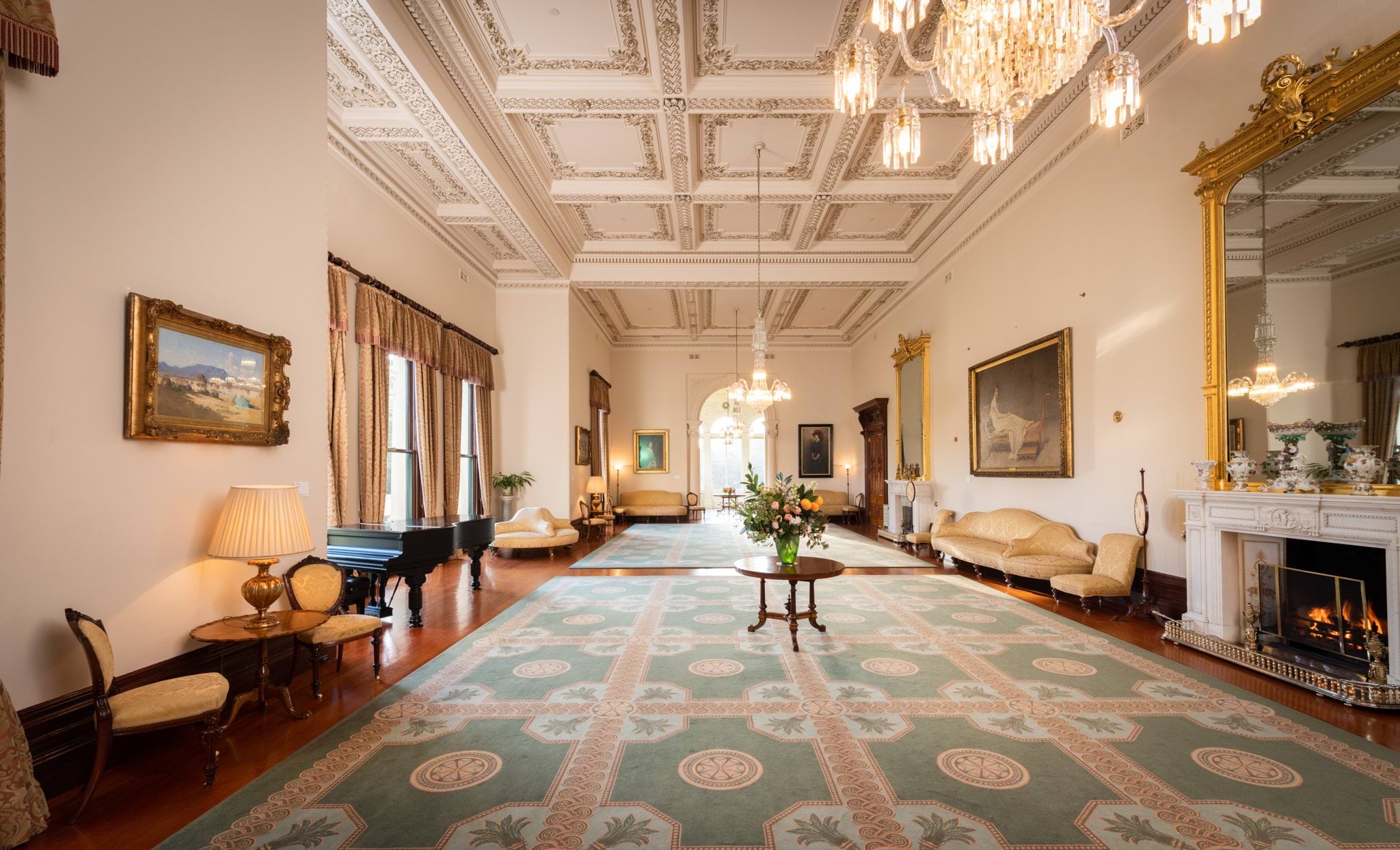 The State Drawing Room at Government House Victoria